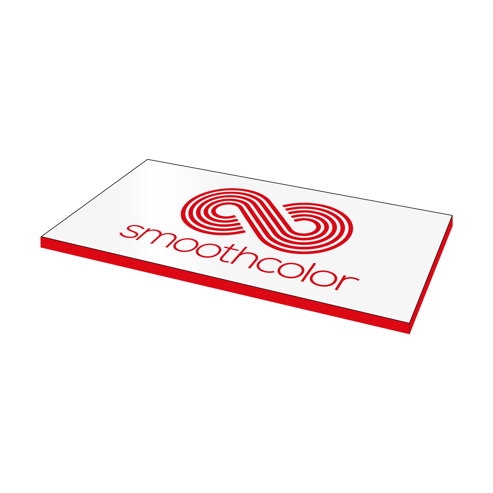 Plaque PMMA bi-couche Gravotech Gravoply laser blanc sur base rouge – gravure laser signalétique 610x305mm — Smooth Color