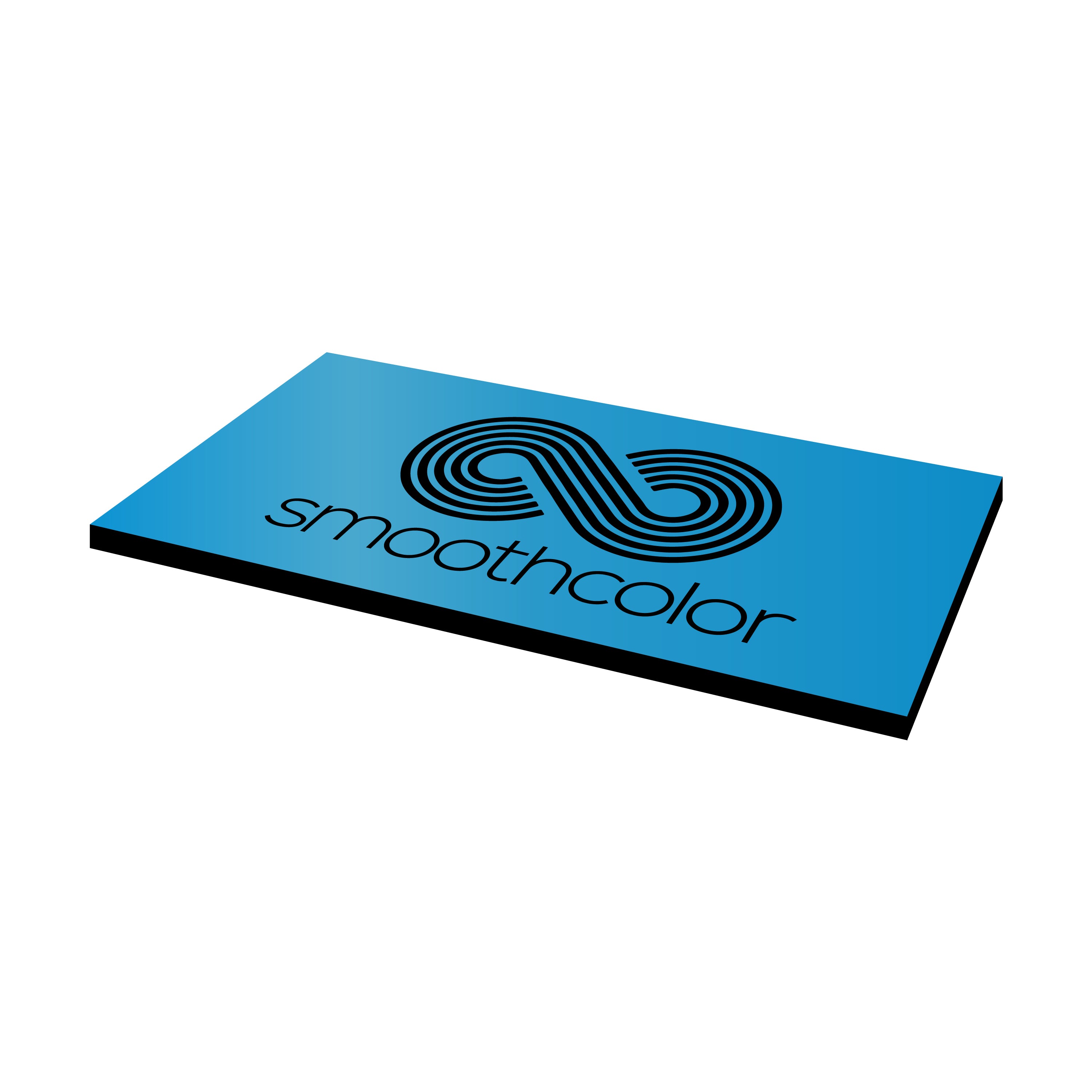 Plaque PMMA bi-couche Gravotech Gravoply laser bleu ciel sur base noir – gravure laser signalétique 610x305mm — Smooth Color