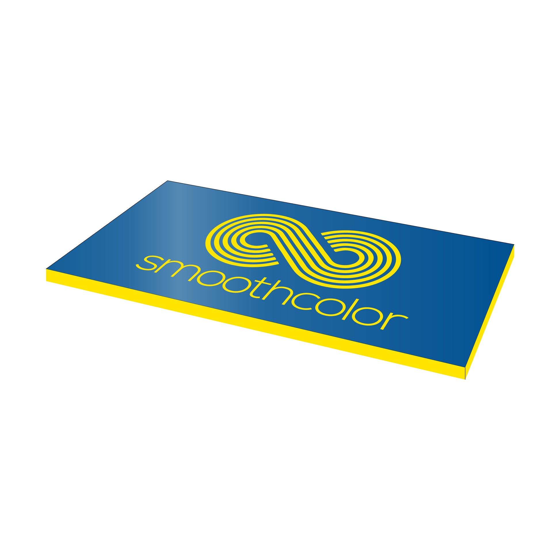 Plaque PMMA bi-couche Gravotech Gravoply laser bleu sur base jaune – gravure laser signalétique 610x305mm — Smooth Color