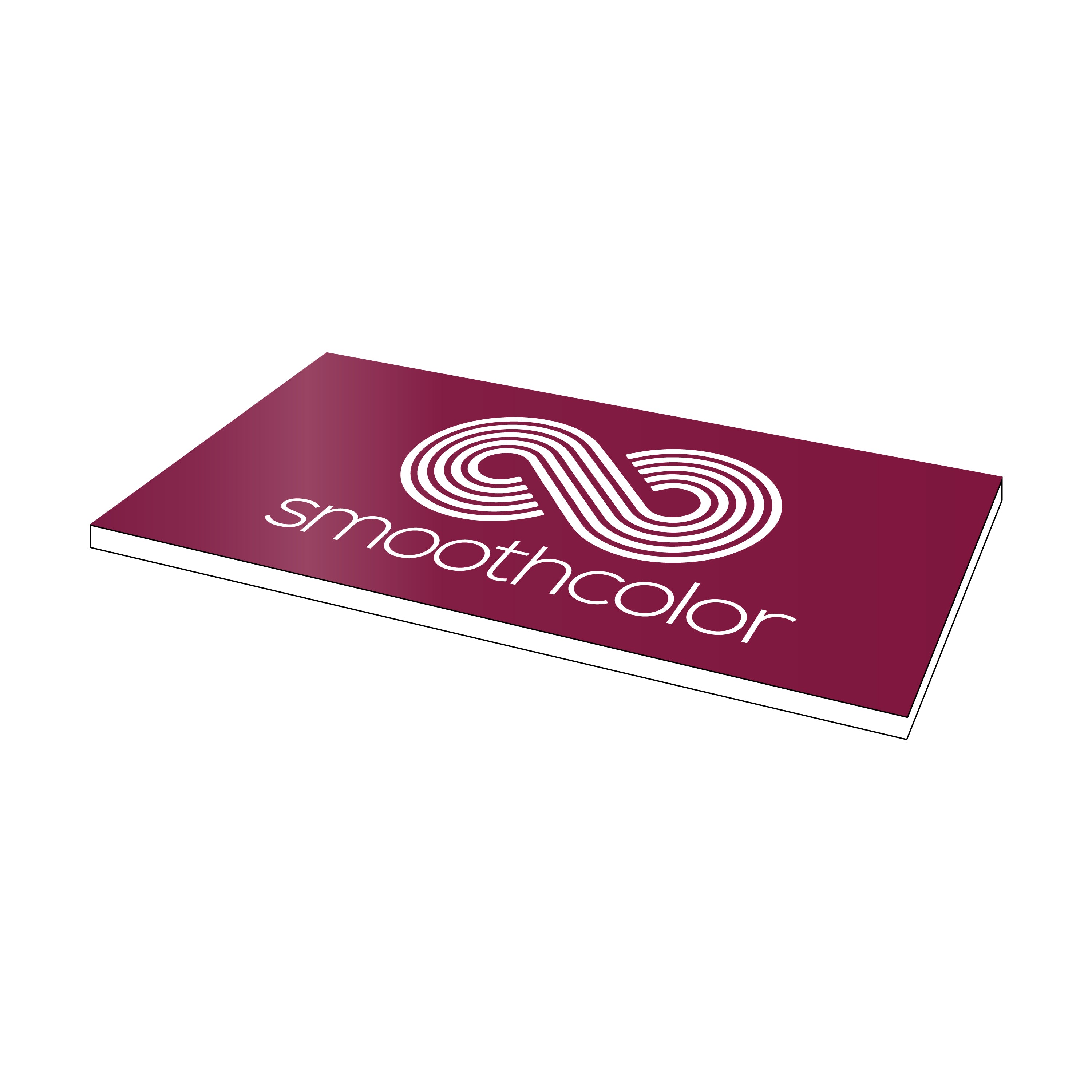 Plaque PMMA bi-couche Gravotech Gravoply laser bourgogne sur base blanc – gravure laser signalétique 610x305mm — Smooth Color