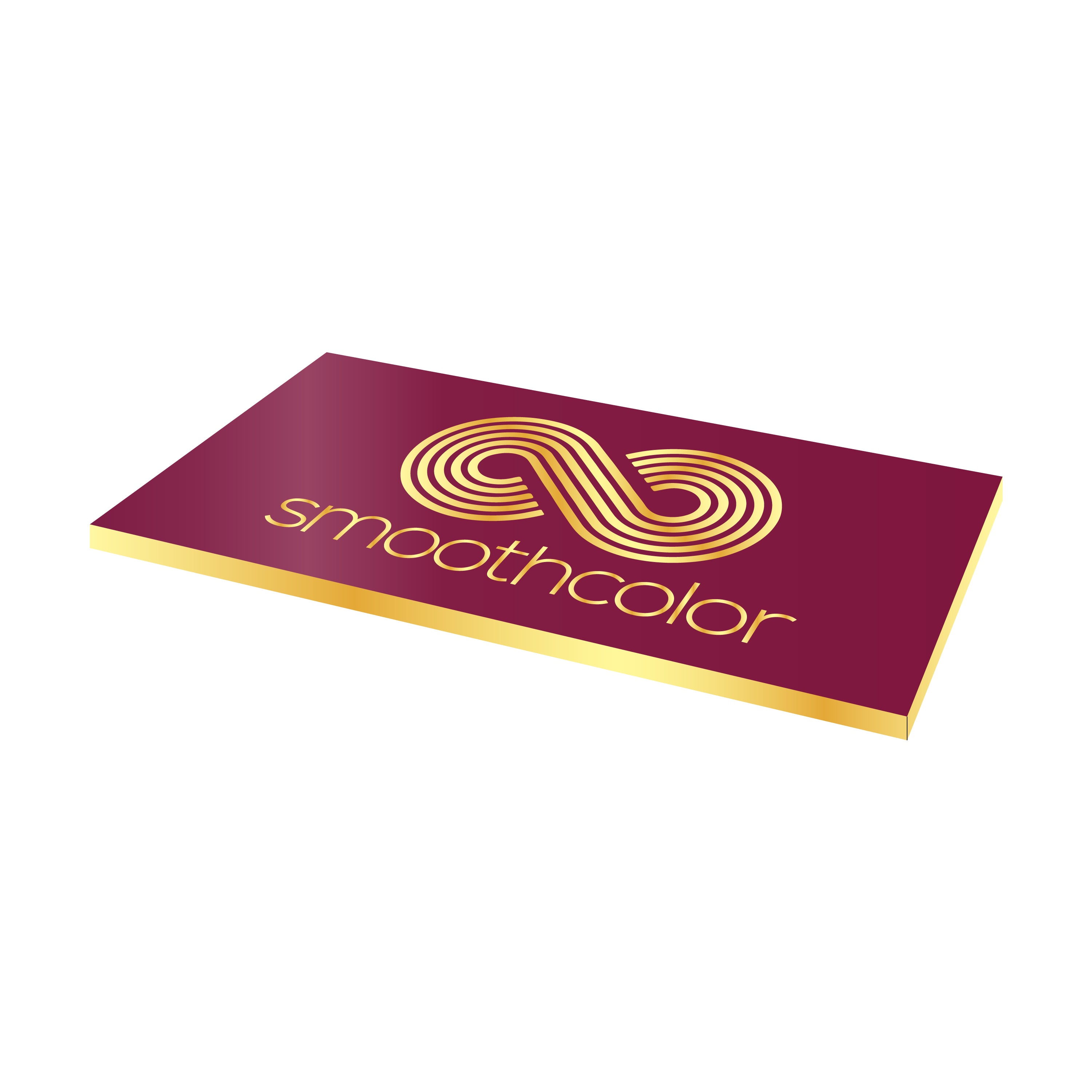 Plaque PMMA bi-couche Gravotech Gravoply laser bourgogne sur base or – gravure laser signalétique 610x305mm — Smooth Color