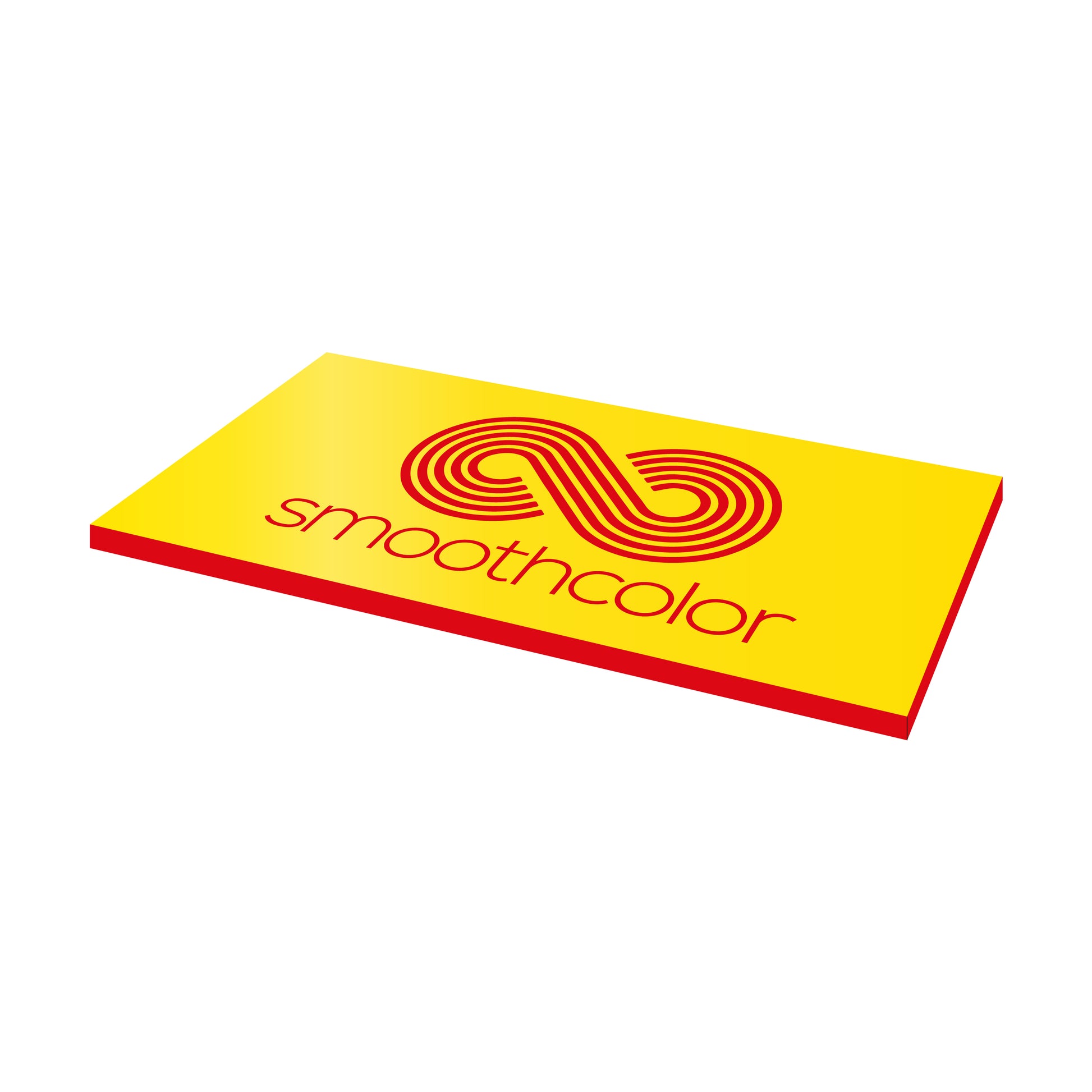 Plaque PMMA bi-couche Gravotech Gravoply laser jaune sur base rouge – gravure laser signalétique 610x305mm — Smooth Color