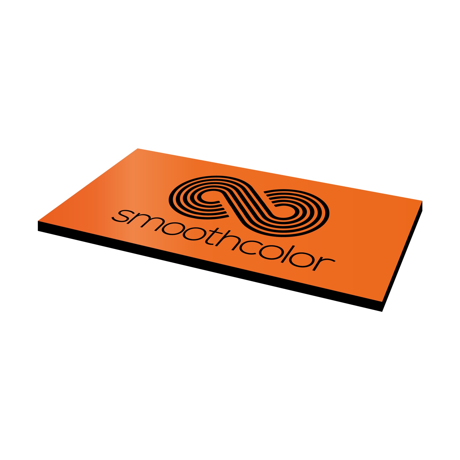 Plaque PMMA bi-couche Gravotech Gravoply laser orange sur base noir – gravure laser signalétique 610x305mm — Smooth Color