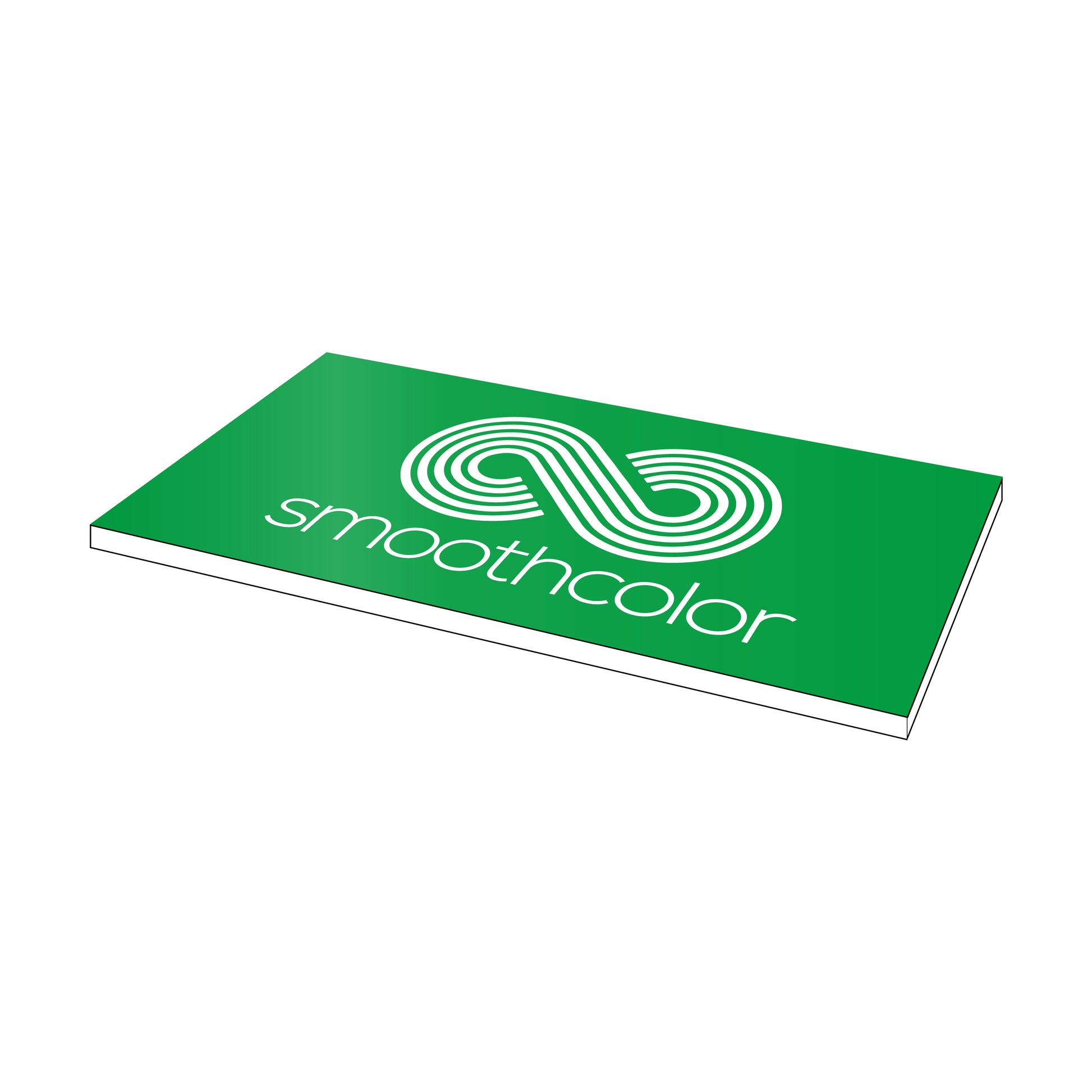 Plaque PMMA bi-couche Gravotech Gravoply laser vert pomme sur base blanc – gravure laser signalétique 610x305mm — Smooth Color