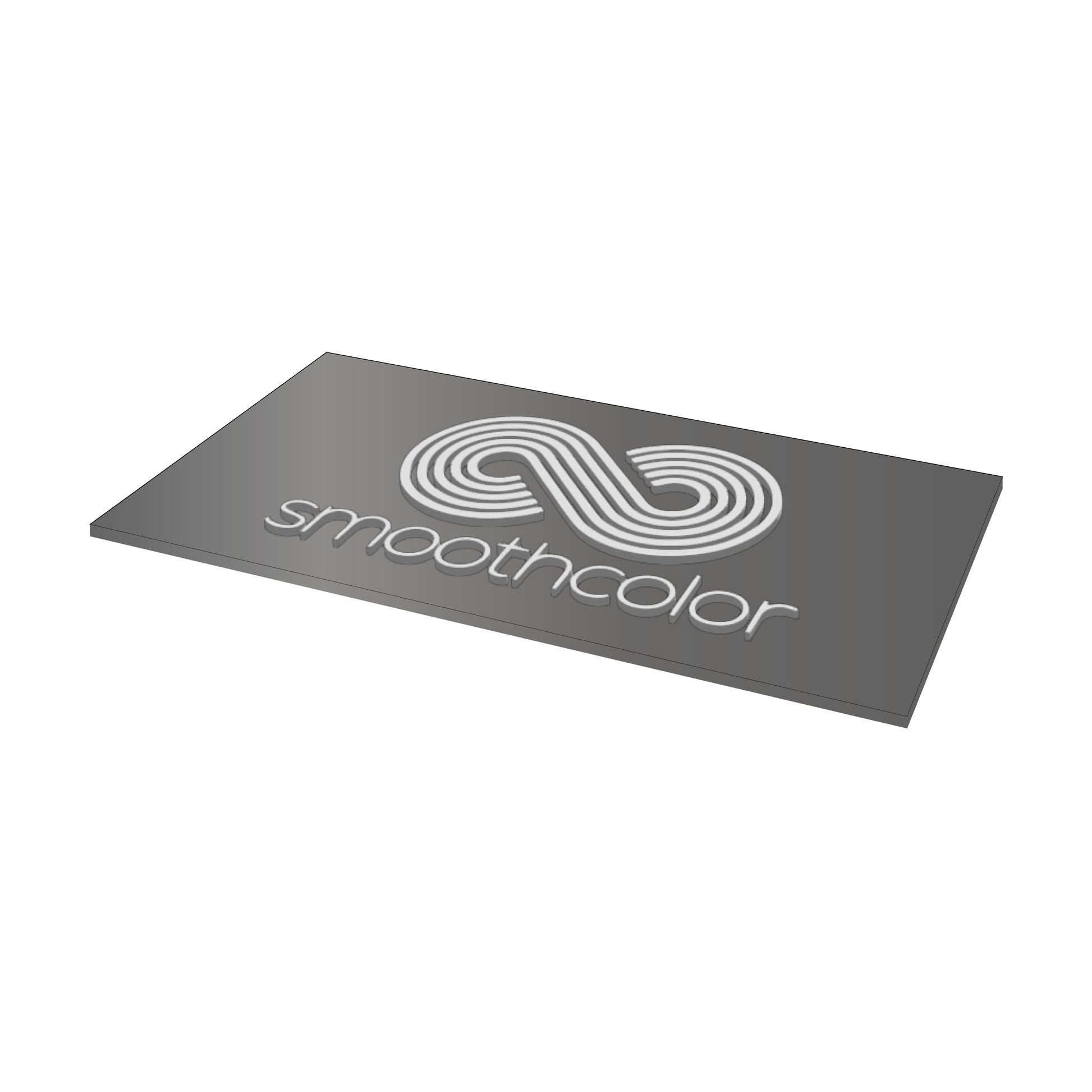 Plaque acrylique Gravotech Gravotac extérieur gris clair – signalétique braille tactile ADA/DDA 610x305mm — Smooth Color