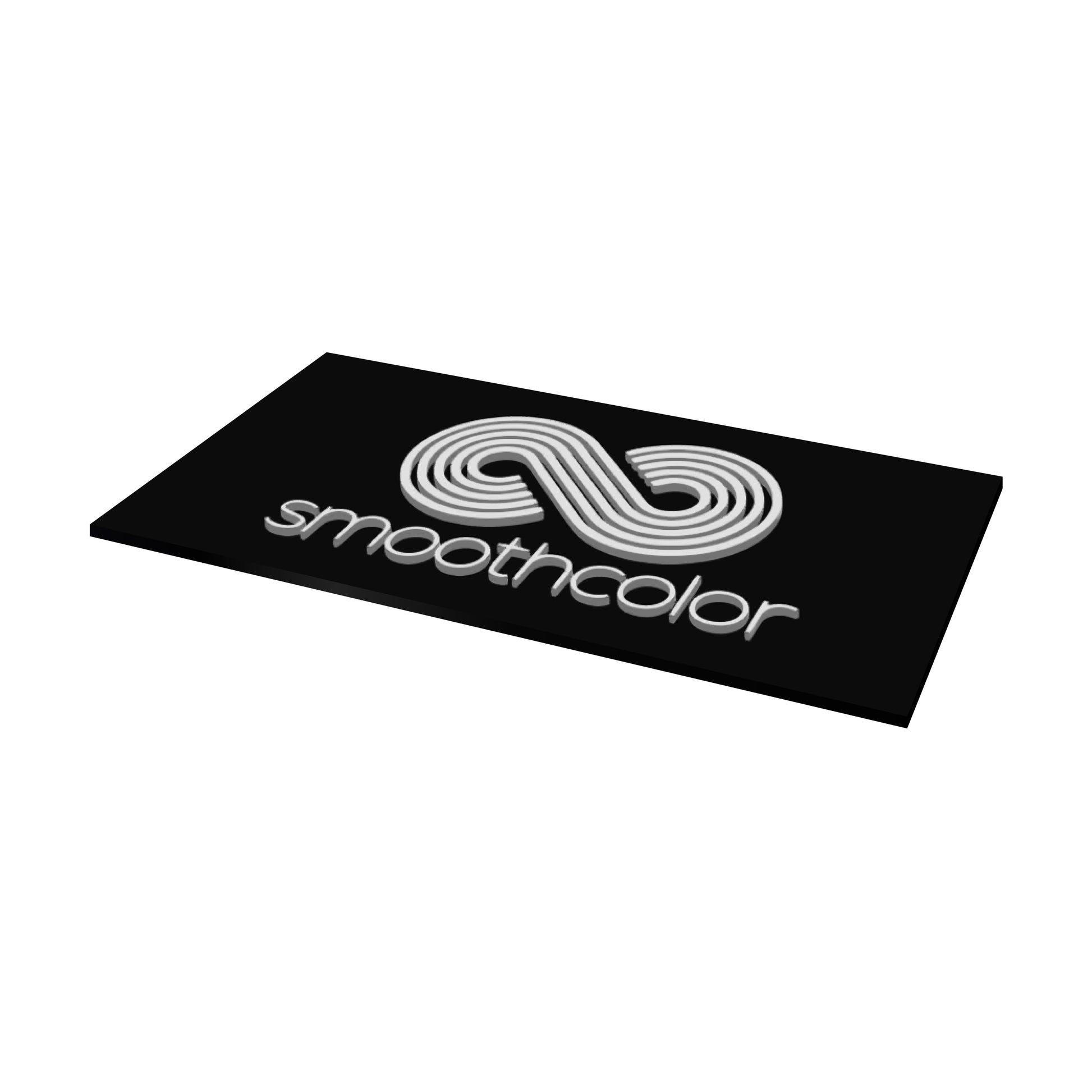Plaque acrylique Gravotech Gravotac extérieur noir – signalétique braille tactile ADA/DDA 610x305mm — Smooth Color