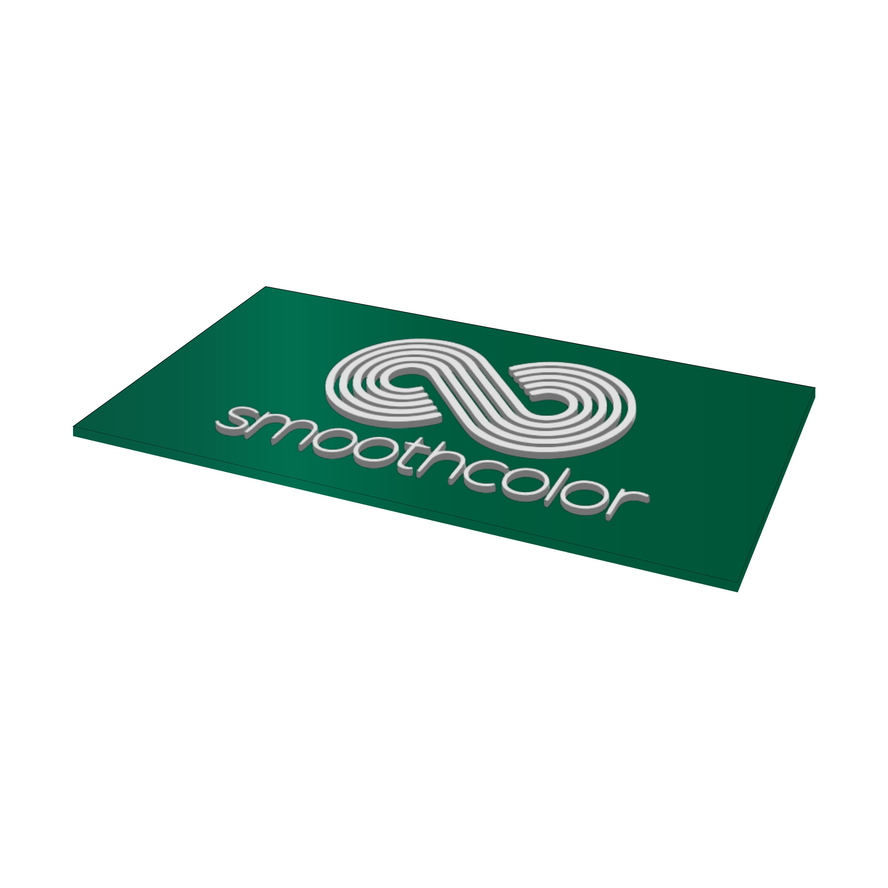 Plaque acrylique Gravotech Gravotac extérieur vert sapin – signalétique braille tactile ADA/DDA 610x305mm — Smooth Color