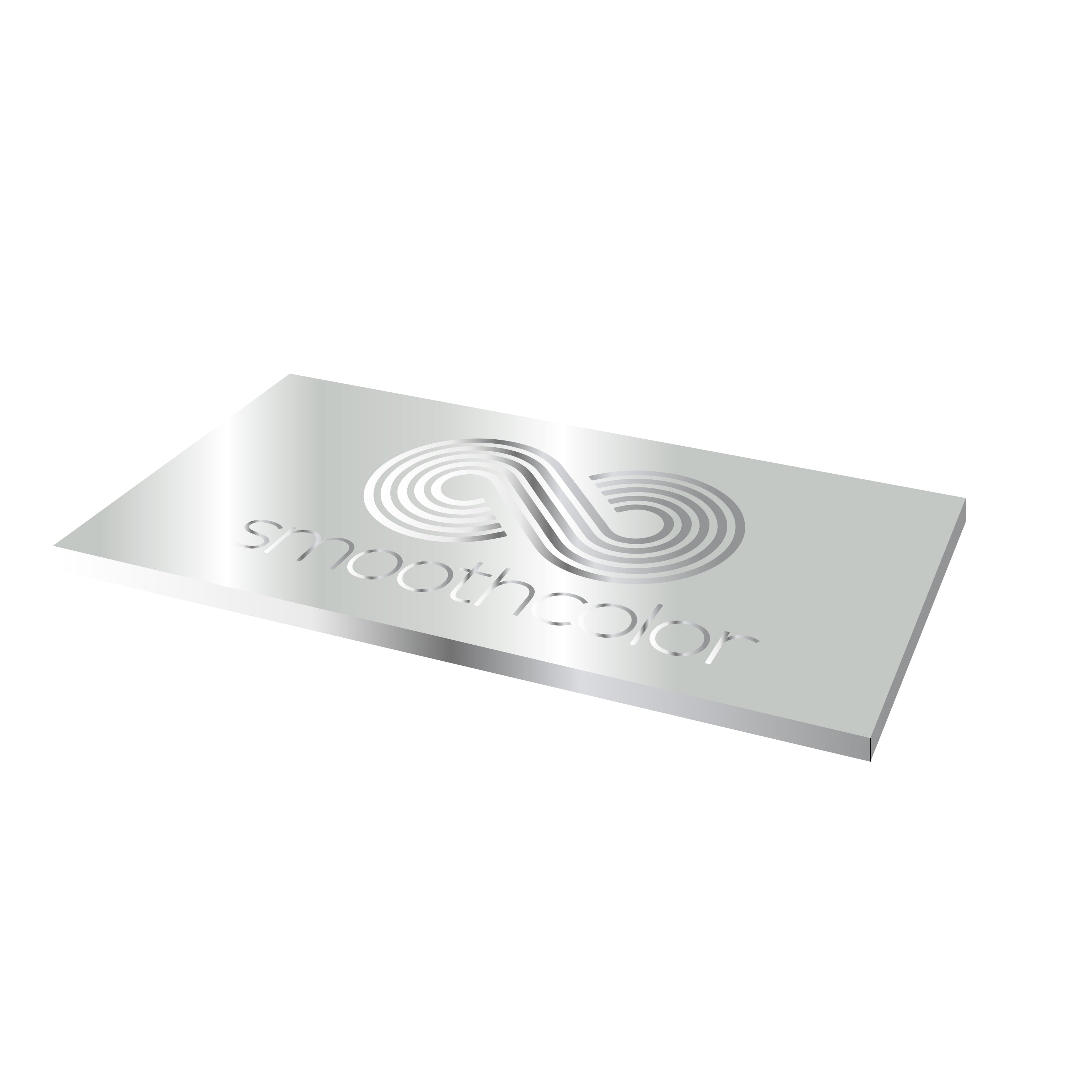 Plaque aluminium anodisé brillant Gravotech Gravoxal argent sur base aluminium – gravure laser 1000x500mm — Smooth Color