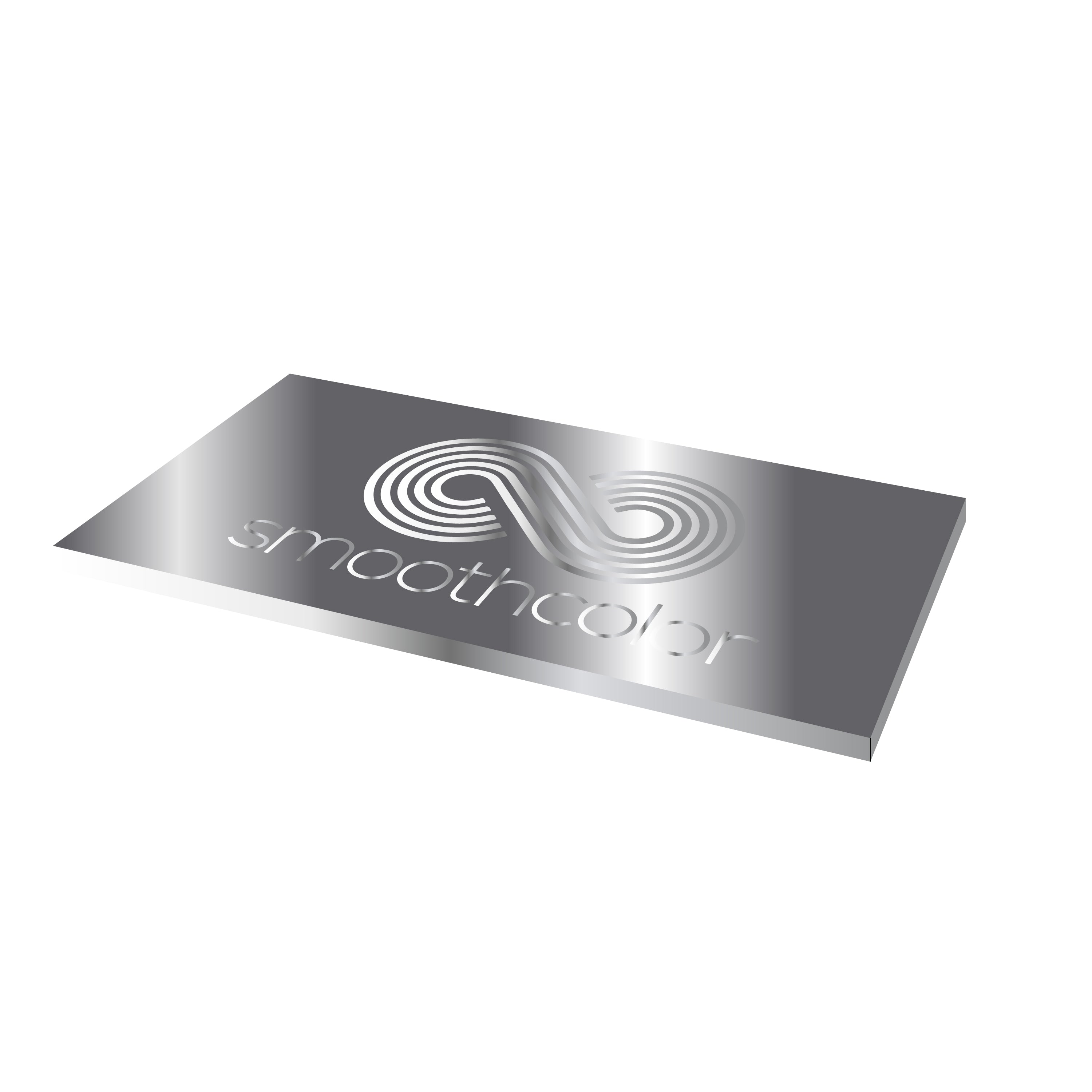 Plaque aluminium anodisé brillant Gravotech Gravoxal aspect acier sur base aluminium – gravure laser 1000x500mm — Smooth Color