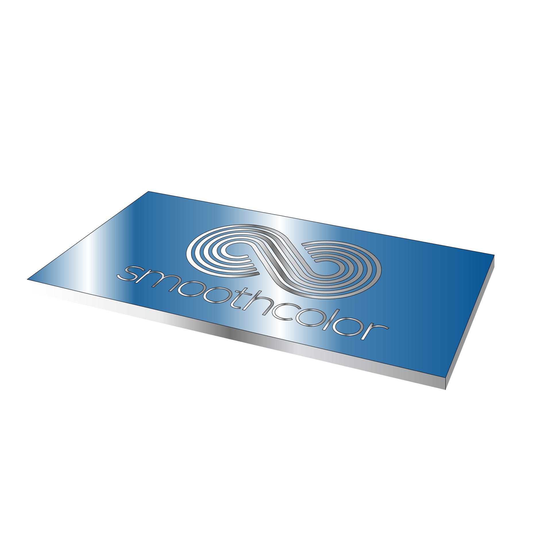 Plaque aluminium anodisé brillant Gravotech Gravoxal bleu sur base aluminium – gravure laser 1000x500mm — Smooth Color