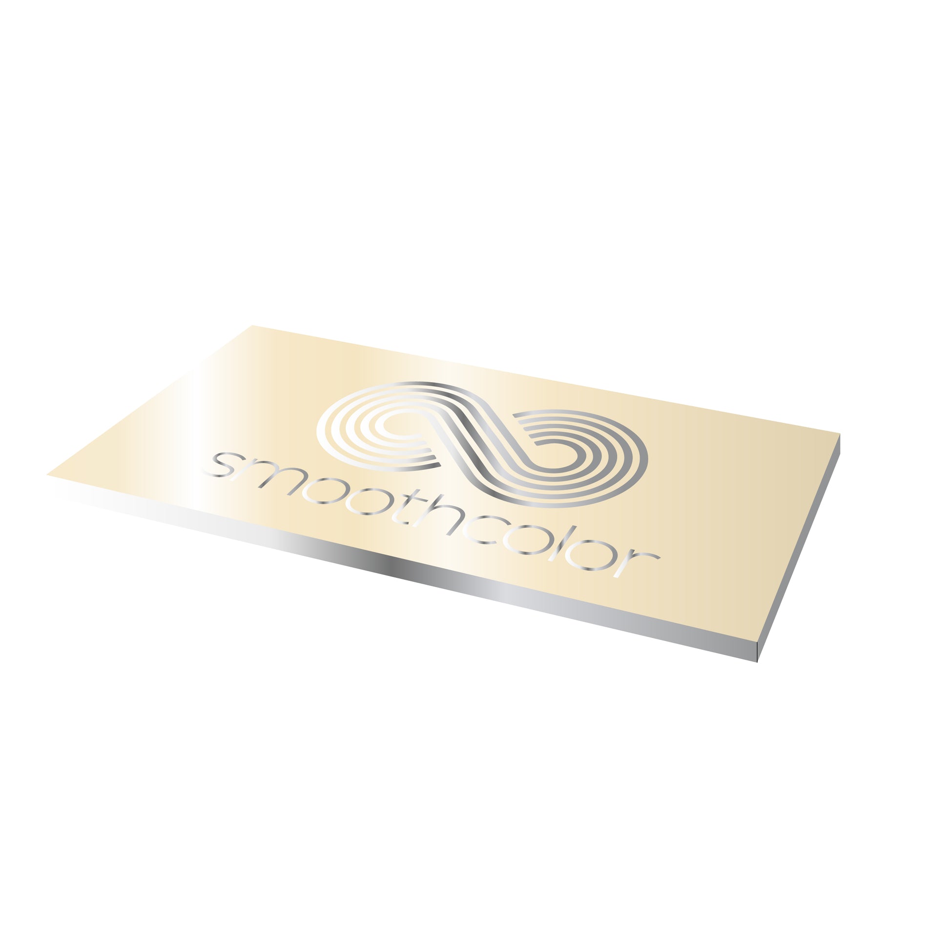 Plaque aluminium anodisé brillant Gravotech Gravoxal champagne sur base aluminium – gravure laser 1000x500mm — Smooth Color