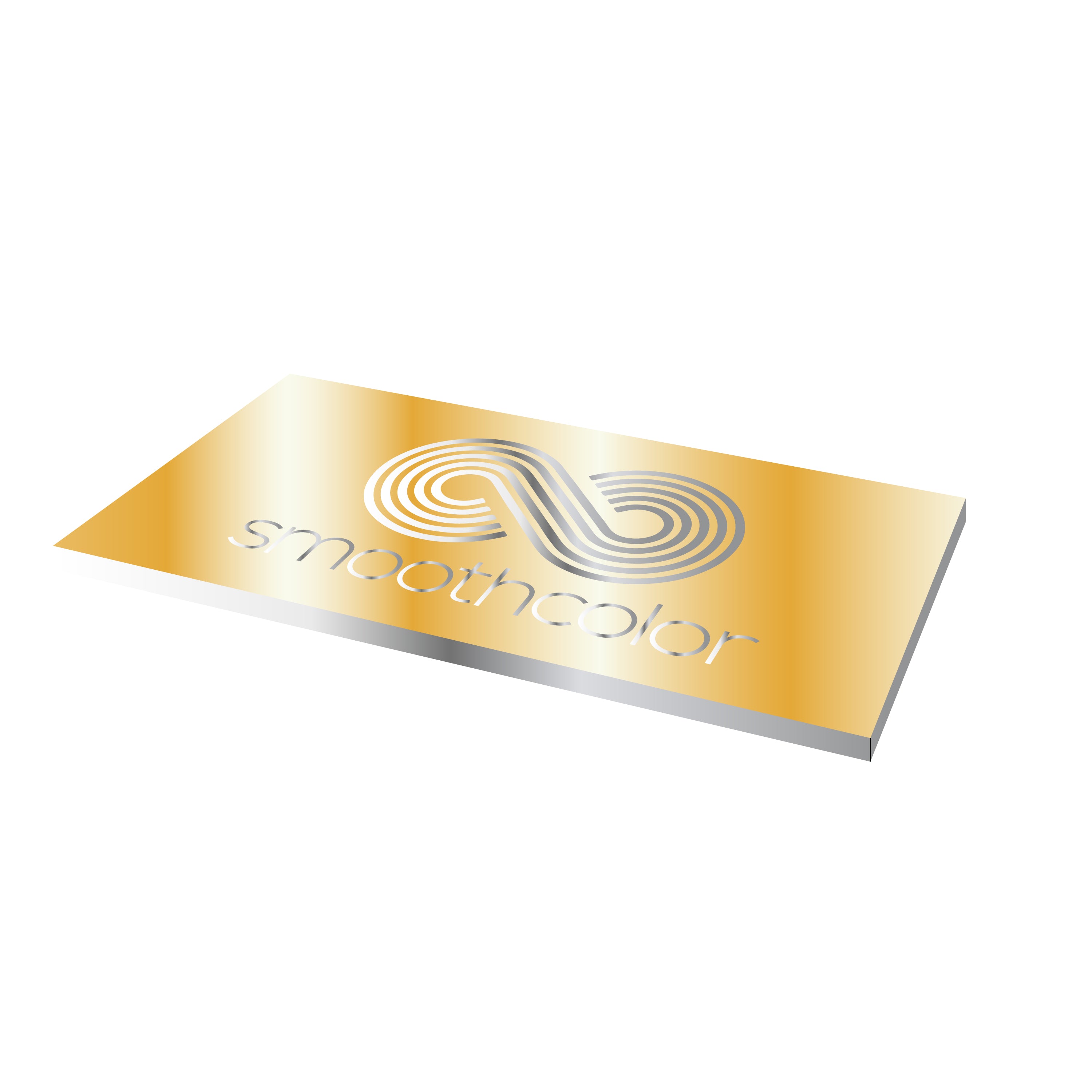 Plaque aluminium anodisé brillant Gravotech Gravoxal or sur base aluminium – gravure laser 1000x500mm — Smooth Color