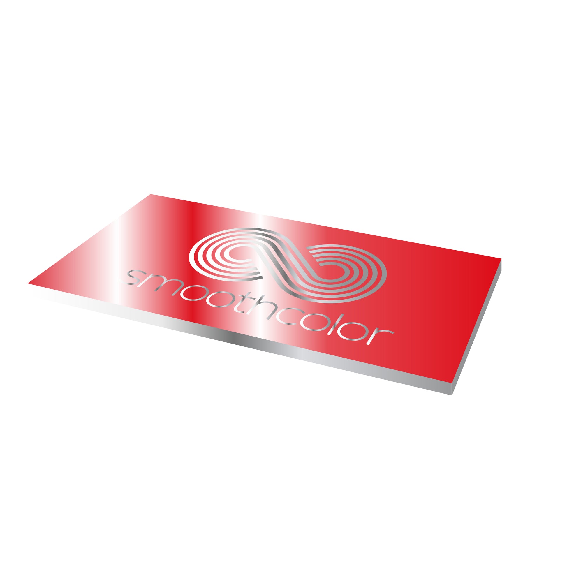 Plaque aluminium anodisé brillant Gravotech Gravoxal rouge sur base aluminium – gravure laser 1000x500mm — Smooth Color