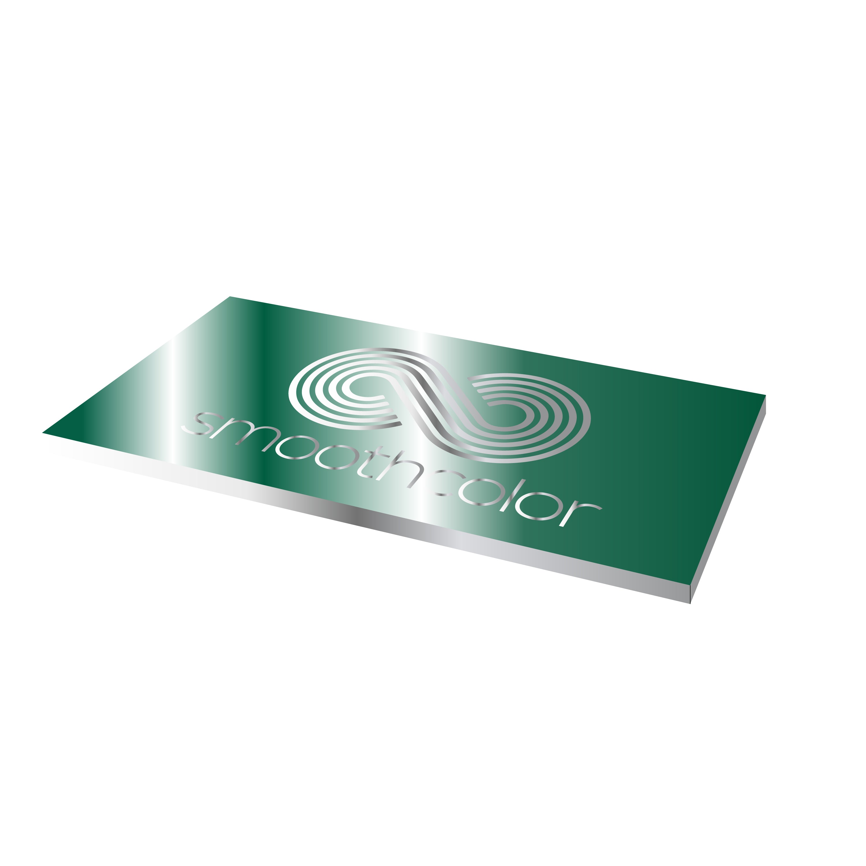 Plaque aluminium anodisé brillant Gravotech Gravoxal vert sur base aluminium – gravure laser 1000x500mm — Smooth Color