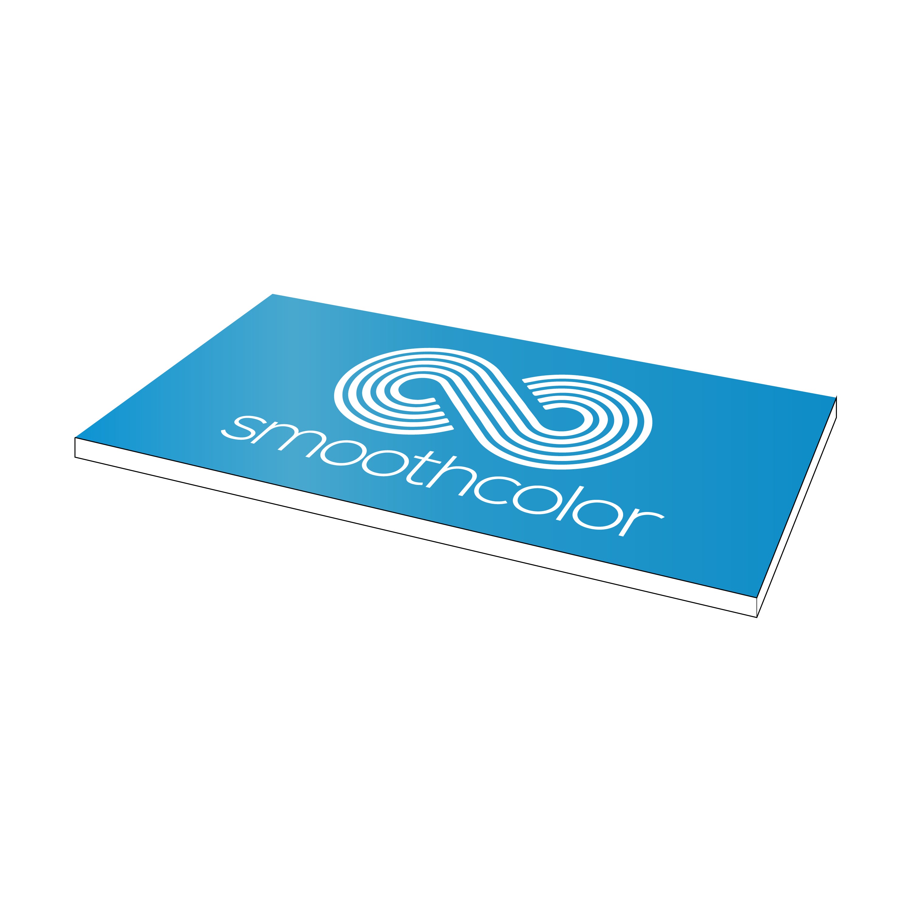Plaque PMMA bi-couche Gravotech Gravoply ultra bleu ciel sur base blanc – gravure laser signalétique 610x305mm — Smooth Color