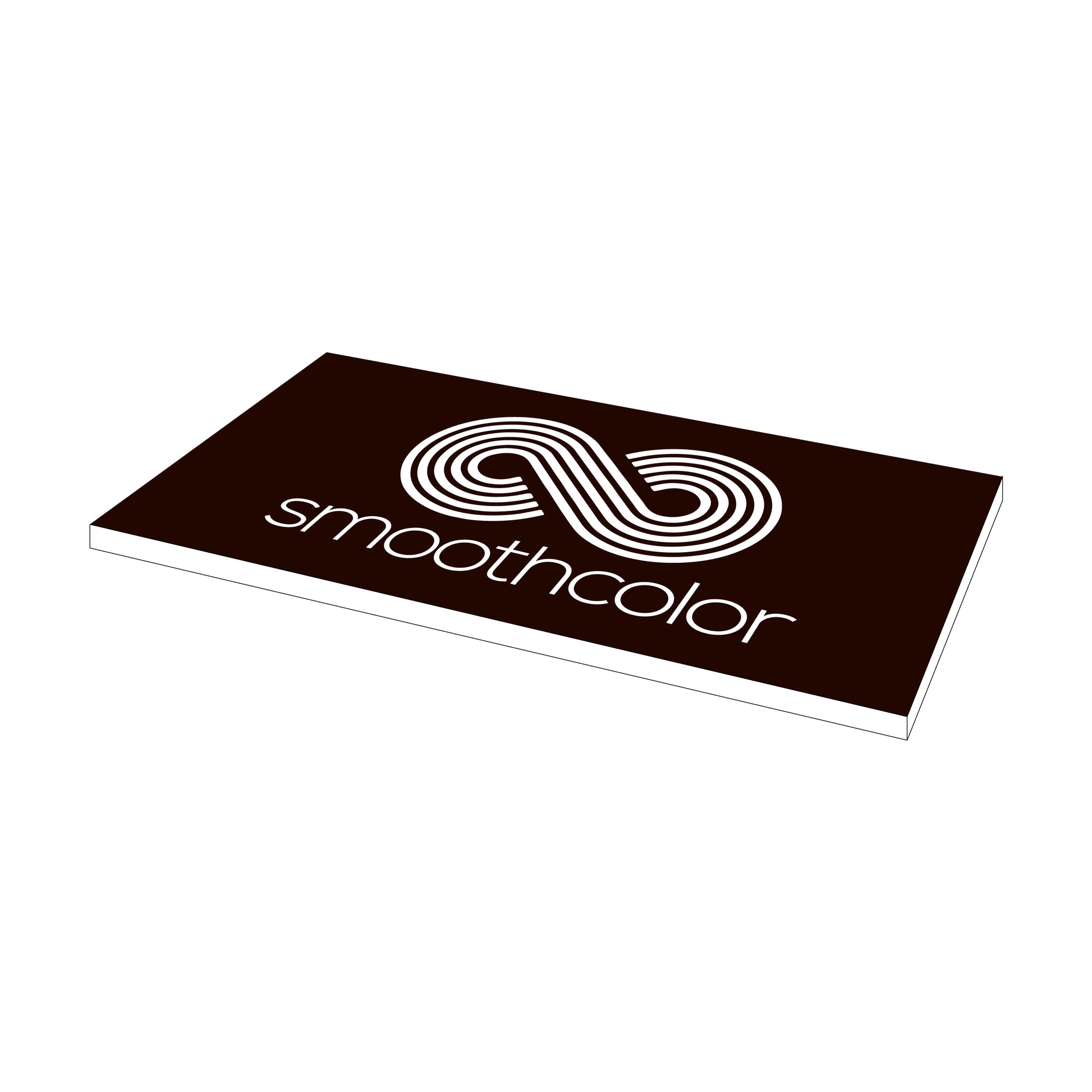 Plaque PMMA bi-couche Gravotech Gravoply ultra chocolat sur base blanc – gravure laser signalétique 610x305mm — Smooth Color