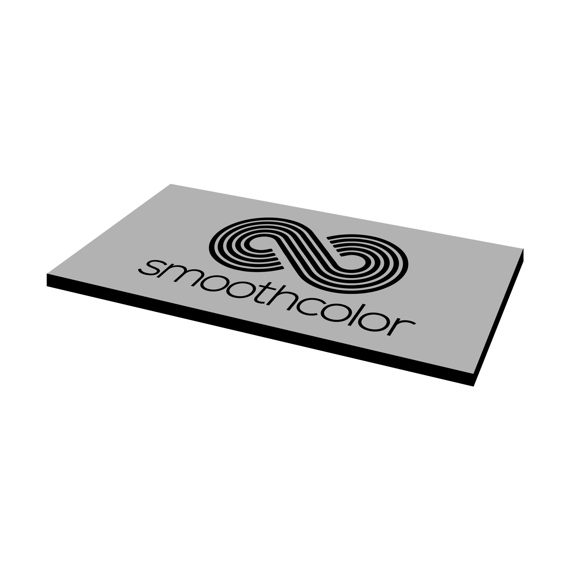 Plaque PMMA bi-couche Gravotech Gravoply ultra gris clair sur base noir – gravure laser signalétique 610x305mm — Smooth Color