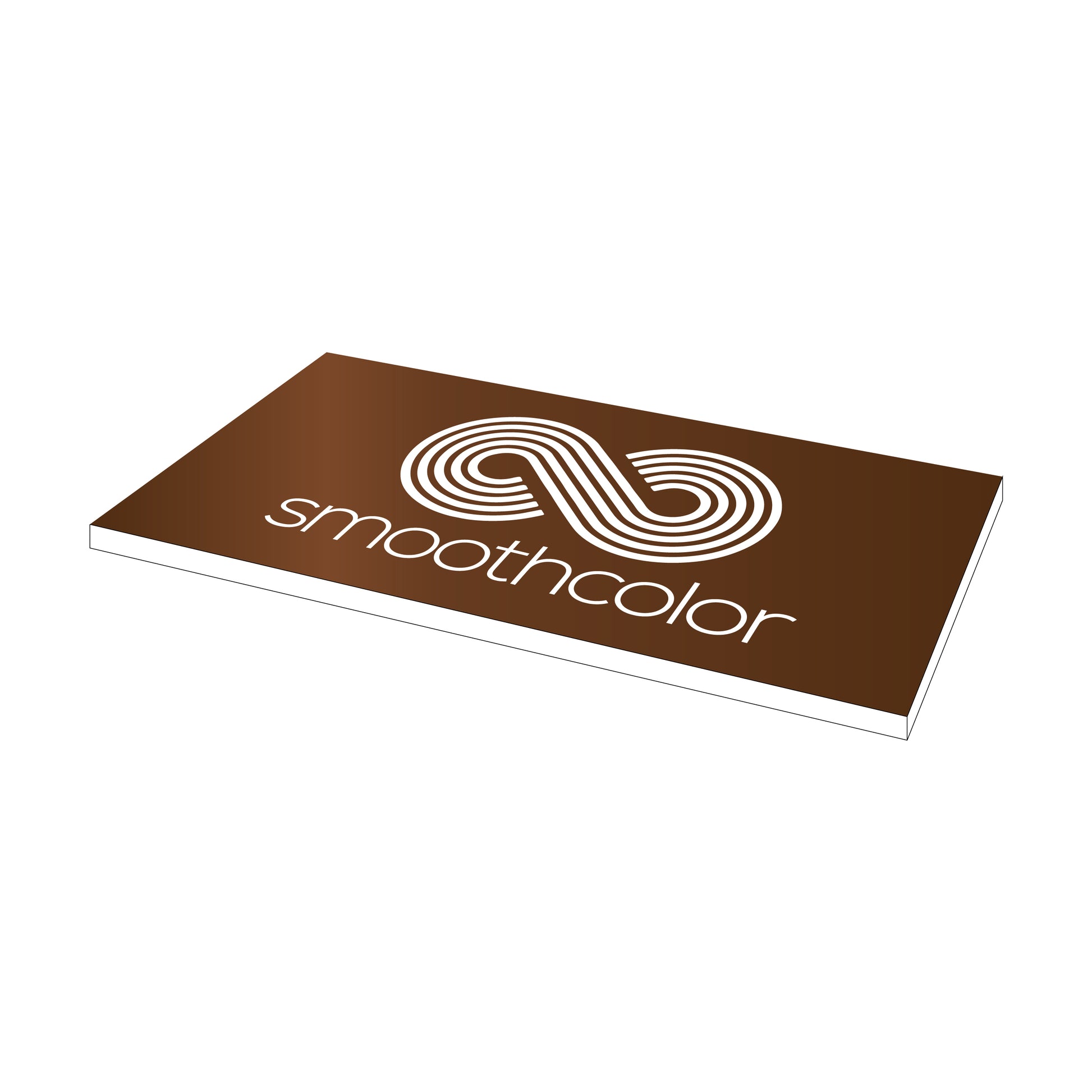 Plaque PMMA bi-couche Gravotech Gravoply ultra marron sur base blanc – gravure laser signalétique 610x305mm — Smooth Color