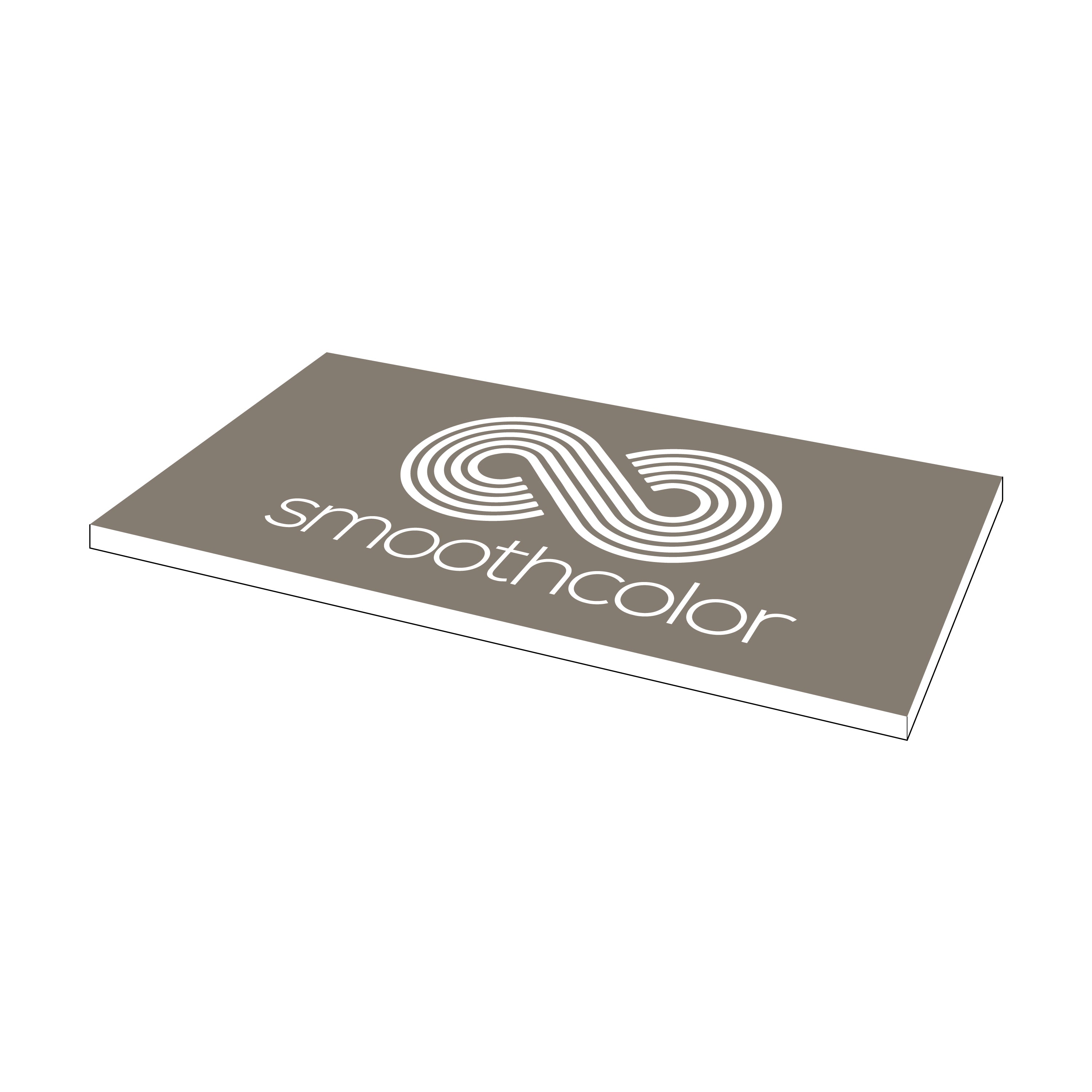 Plaque PMMA bi-couche Gravotech Gravoply ultra taupe sur base blanc – gravure laser signalétique 610x305mm — Smooth Color