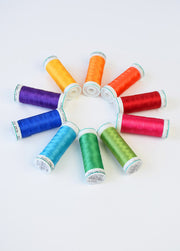 Assortiment 10 Bobines POLY DECO Gunold — Fil Polyester Décoratif 225 m