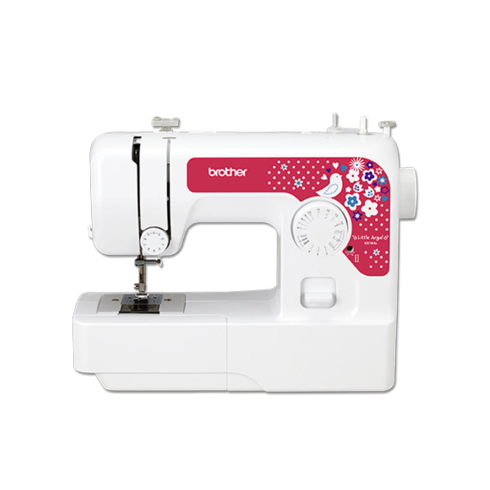 Brother KD144S Little Angel - machine a coudre mecanique compacte 14 points boutonniere LED debutant enfant