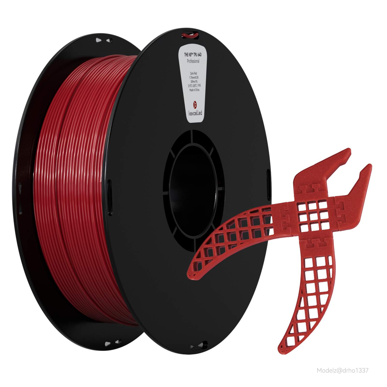Kexcelled-k8-TPU-64D-Dark-red — Smooth Color