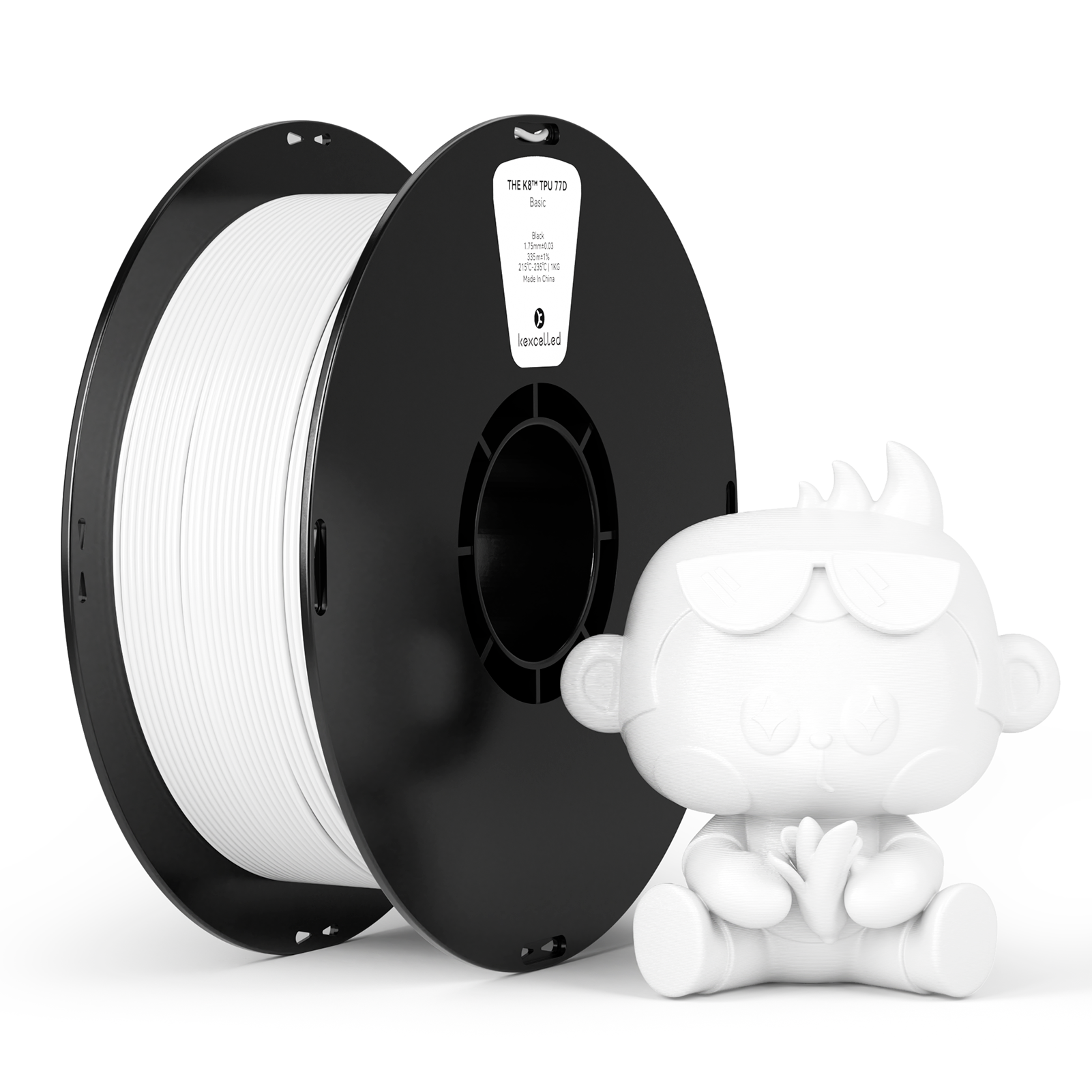 Kexcelled-k8-TPU-77D-White — Smooth Color