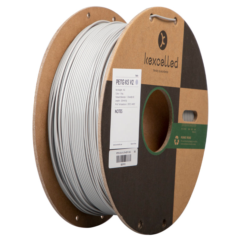 Filament PETG Kexcelled K5 gris – impression 3D 1,75mm 1kg — Smooth Color
