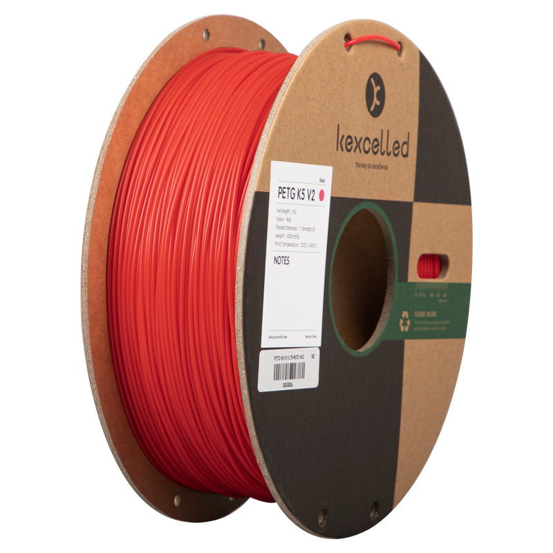 Filament PETG Kexcelled K5 rouge – impression 3D 1,75mm 1kg — Smooth Color