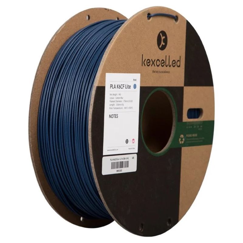 Filament PLA fibre de carbone Kexcelled K5CF bleu carbone – impression 3D 1,75mm 1kg — Smooth Color