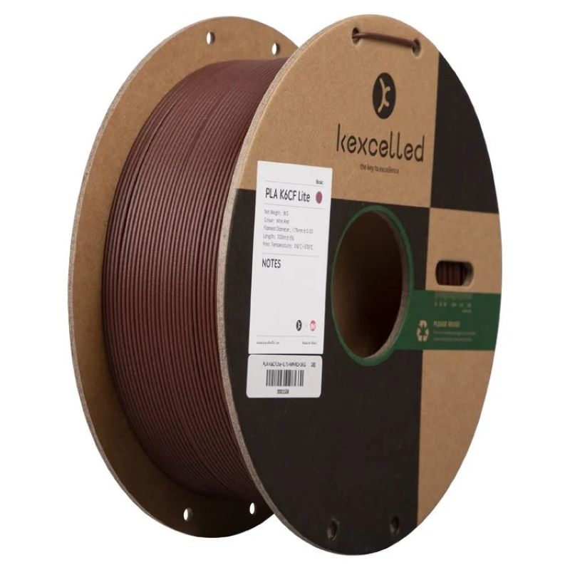 Filament PLA fibre de carbone Kexcelled K5CF rouge bordeaux – impression 3D 1,75mm 1kg — Smooth Color