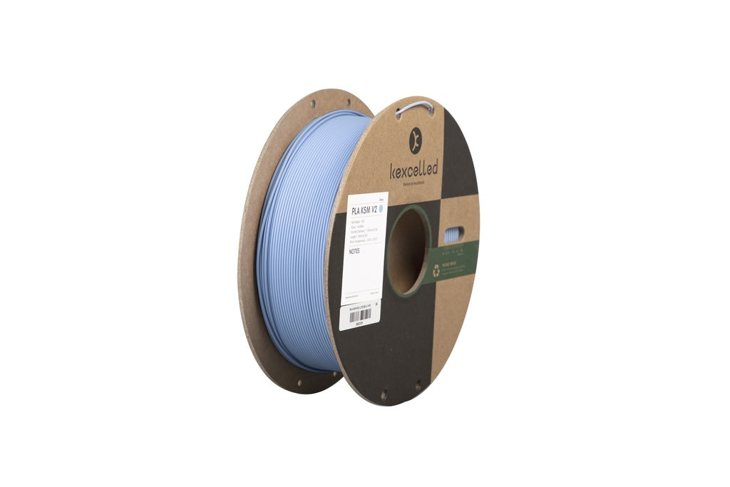 Filament PLA mat Kexcelled K5M bleu glacé finition matte – impression 3D 1,75mm 1kg — Smooth Color