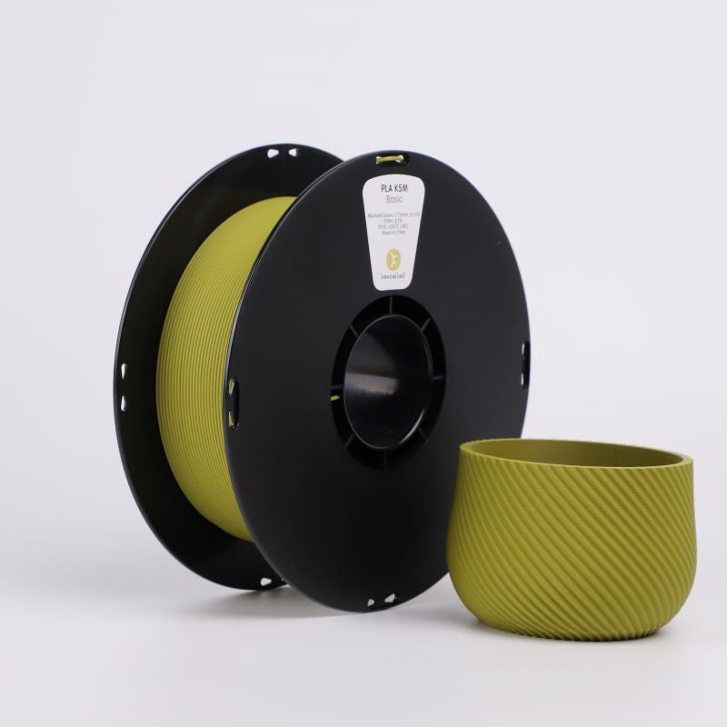 Filament PLA mat Kexcelled K5M vert moutarde finition matte – impression 3D 1,75mm 1kg — Smooth Color