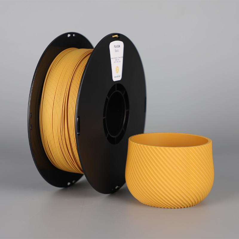 Filament PLA mat Kexcelled K5M Jaune moutarde finition matte – impression 3D 1,75mm 1kg — Smooth Color