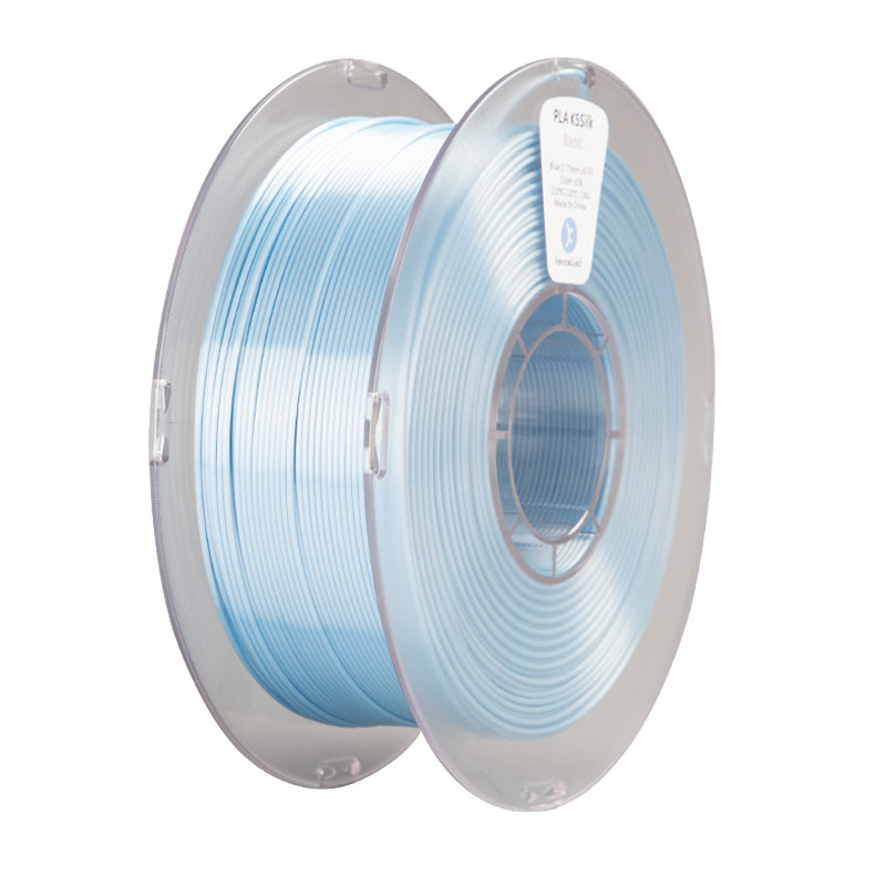 Filament PLA soyeux Kexcelled K5 Silk bleu – surface brillante lisse impression 3D 1,75mm 1kg — Smooth Color