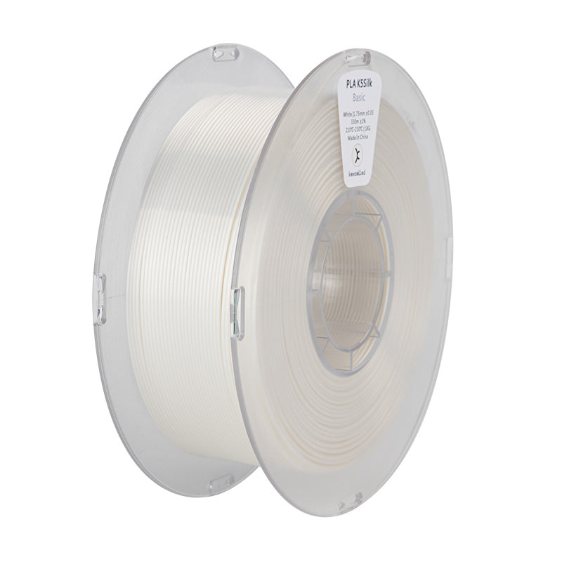 Filament PLA soyeux Kexcelled K5 Silk blanc – surface brillante lisse impression 3D 1,75mm 1kg — Smooth Color