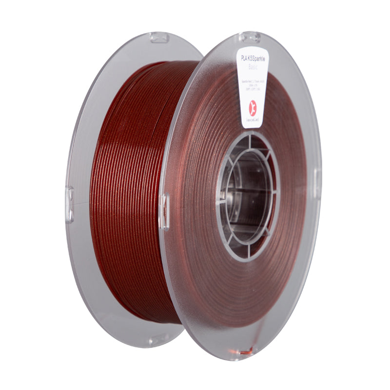 Filament PLA scintillant Kexcelled K5 Sparkle rouge – éclat lumineux créations décoratives impression 3D 1,75mm 1kg — Smooth Color