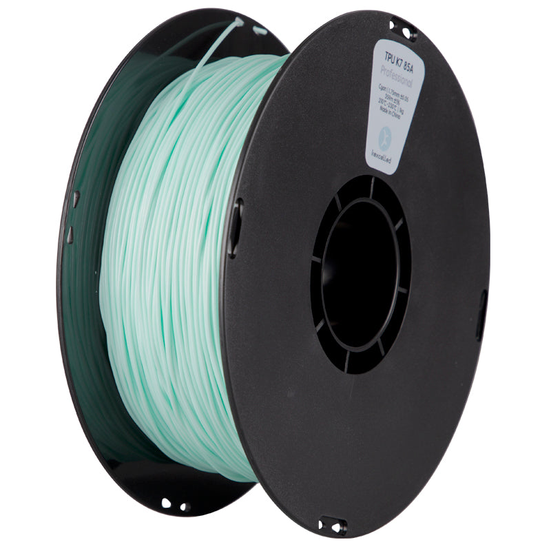 Filament TPU Kexcelled K8 85A cyan Shore 85A semi-rigide – impression 3D 1,75mm 1kg — Smooth Color