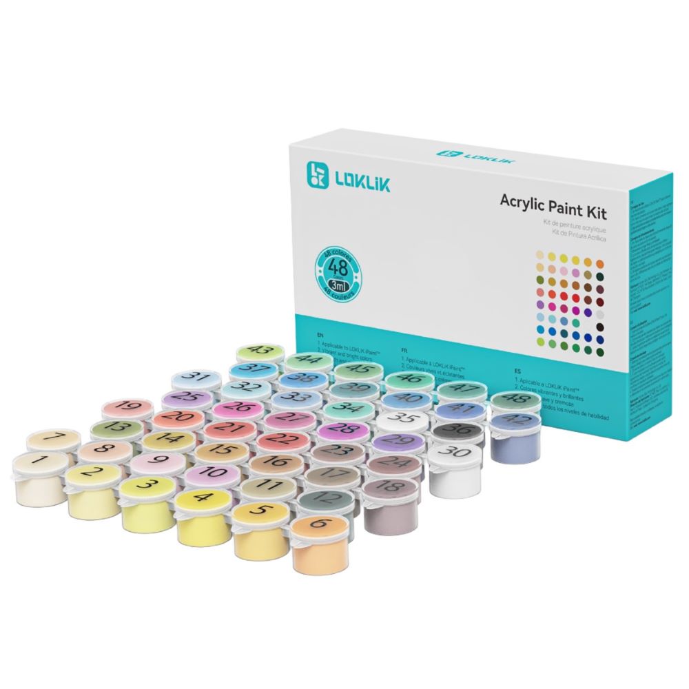 LOKLiK Acrylic Paint Kit — 48 Couleurs