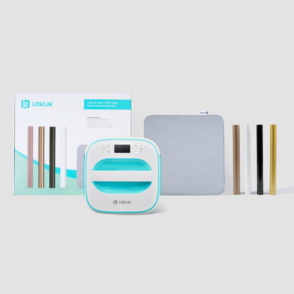LOKLiK Easy Heat Press Starter Pack - vue ensemble