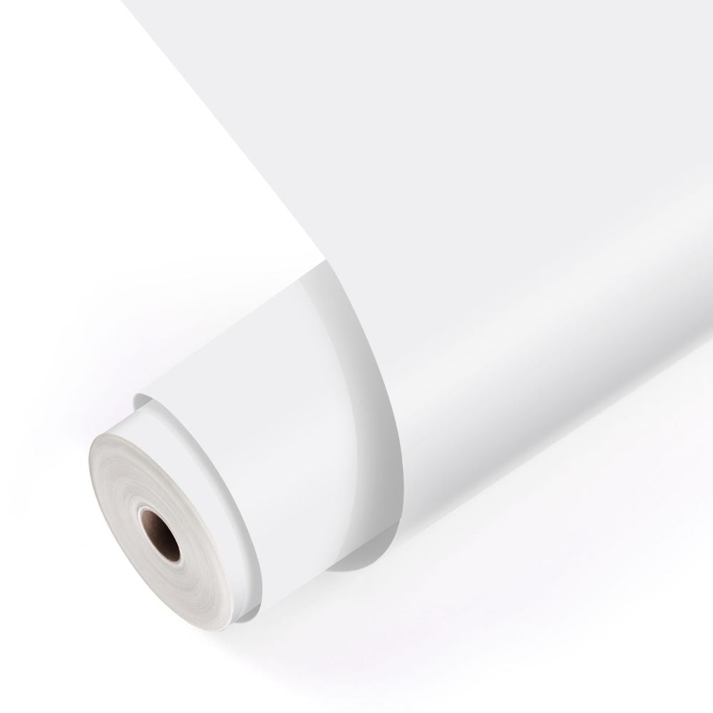 LOKLiK Permanent Adhesive Vinyl Matte White - 30.5cm x 12m grand rouleau vinyle adhesif permanent mat blanc