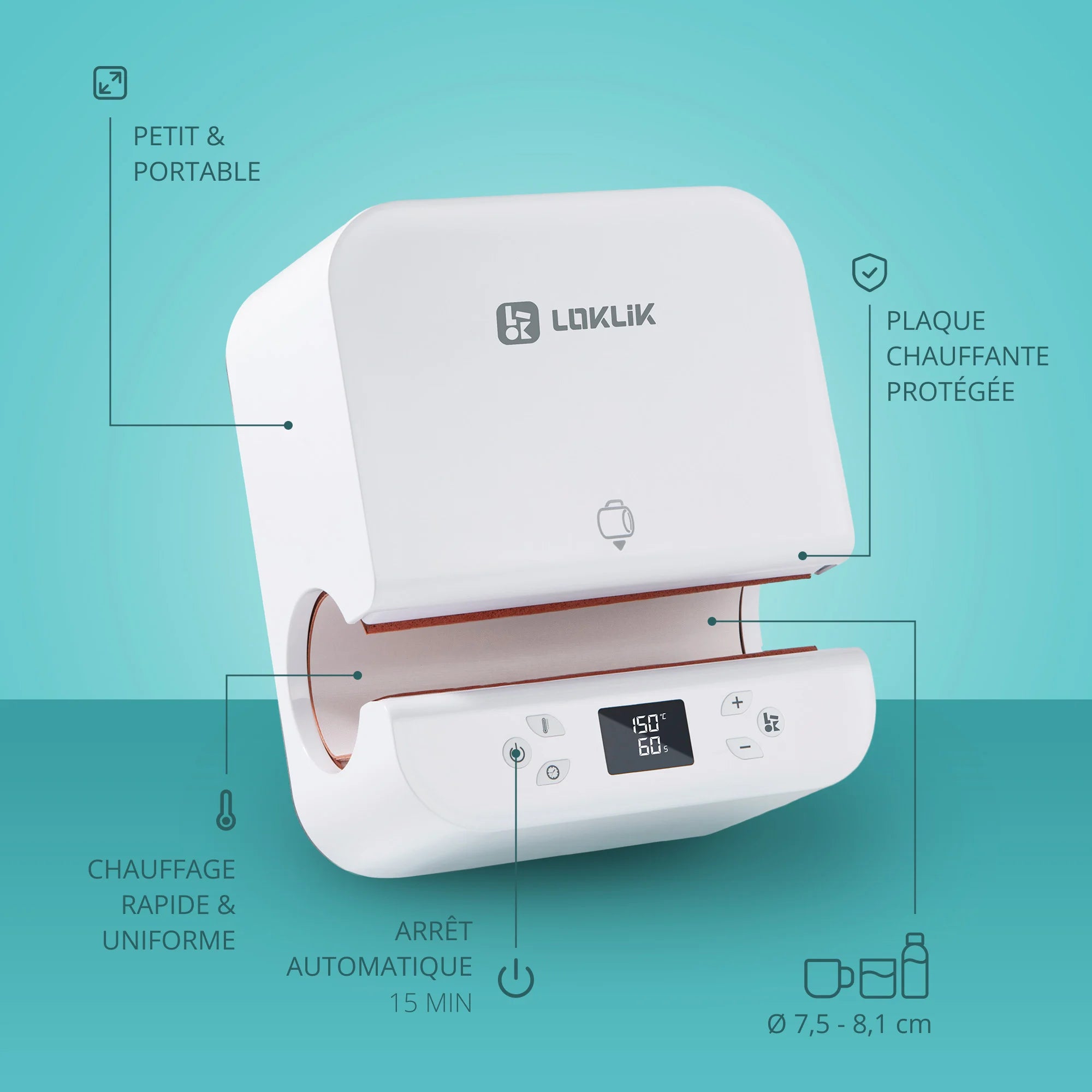 LOKLiK Auto Tumbler Heat Press + Starter Pack
