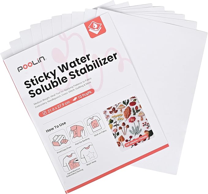 PooLin-Stabilisateur-Hydrosoluble-Adhesif-Broderie — Smooth Color