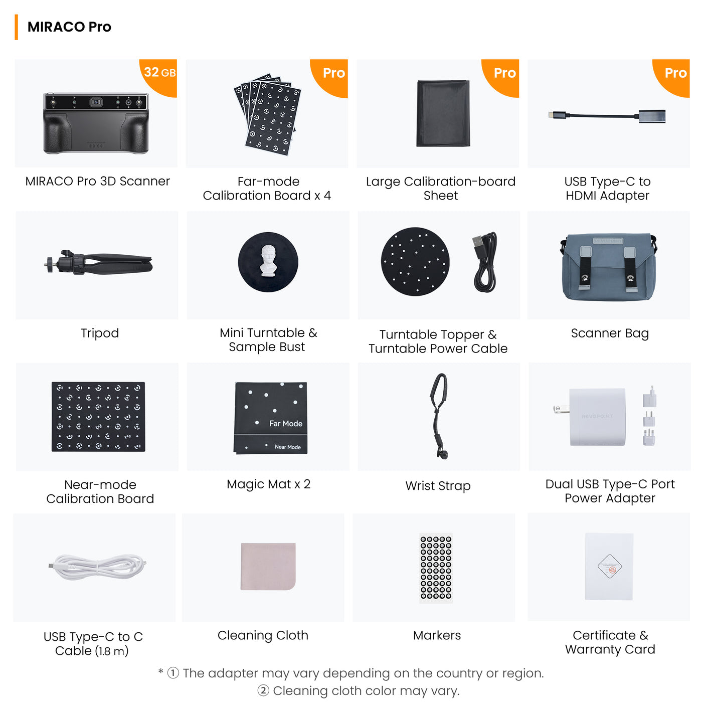 Revopoint MIRACO Pro — Scanner 3D Autonome 32 GB