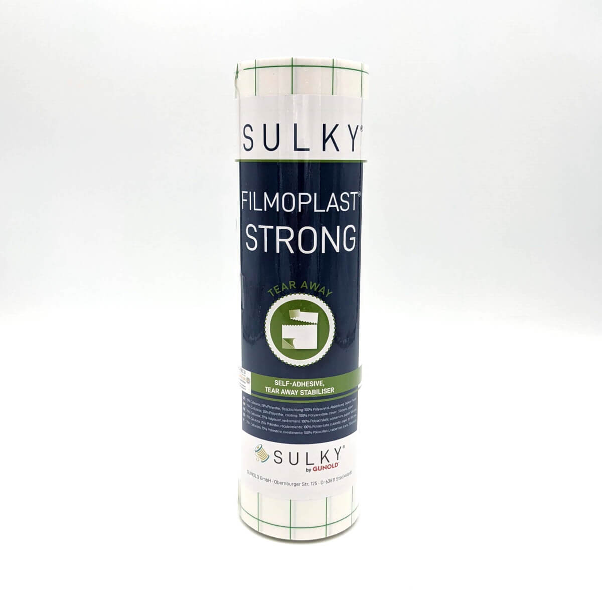 SULKY FILMOPLAST STRONG Blanc — stabilisateur autocollant à arracher 95g/m²
