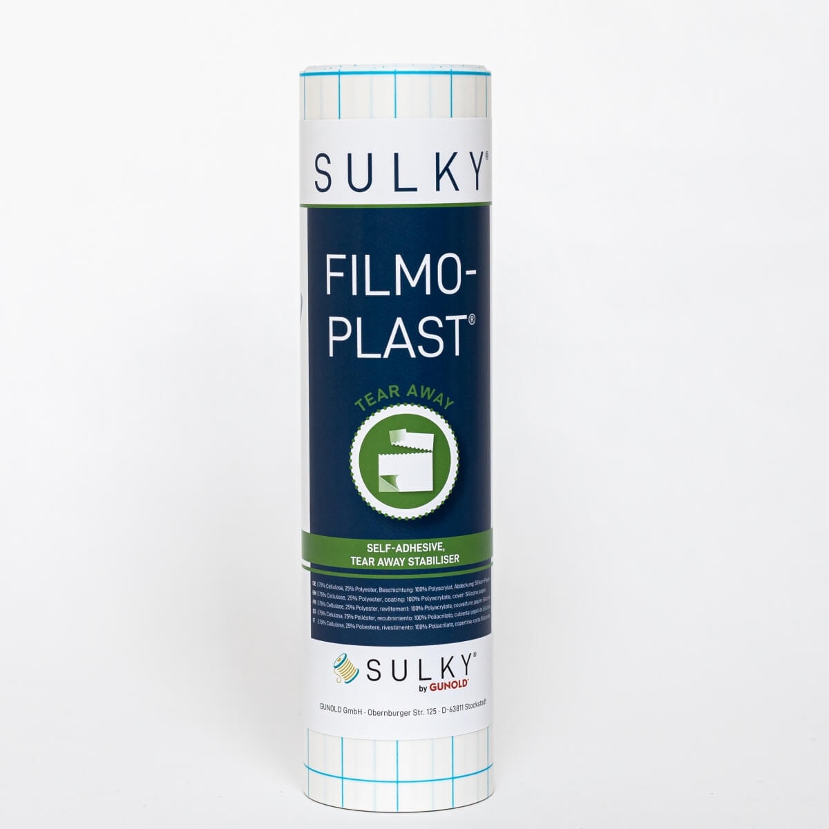 SULKY FILMOPLAST Blanc — stabilisateur autocollant à arracher 50g/m²