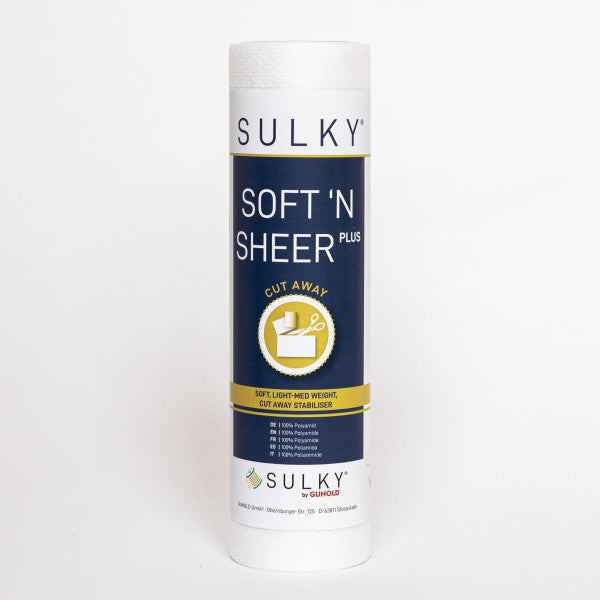SULKY SOFT'N SHEER PLUS — Stabilisateur Non Tissé à Découper 55g/m²
