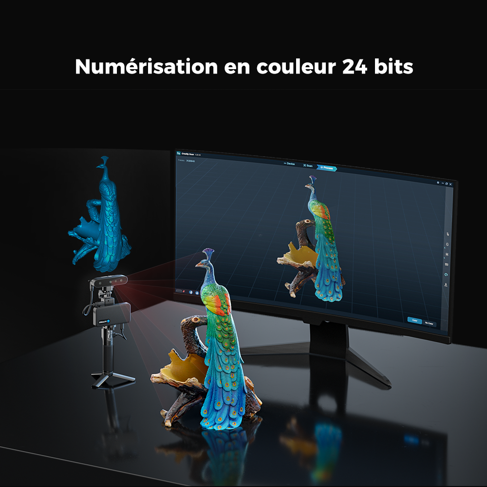 Comparatif Creality CR-Scan Ferret vs Ferret Pro — double IR lumière structurée scan corps humain