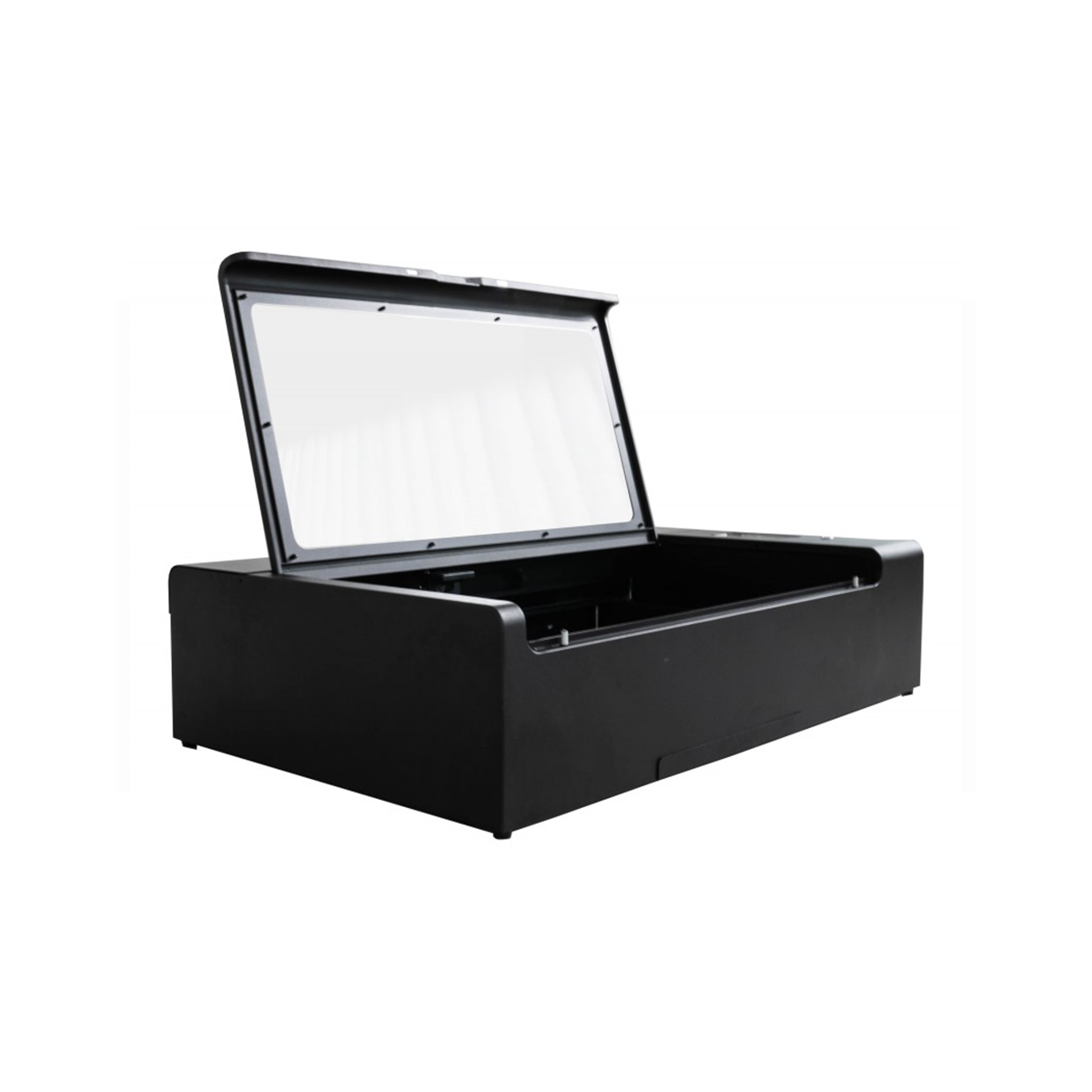 FLUX HEXA couvercle ouvert zone de travail intérieure 125mm profondeur