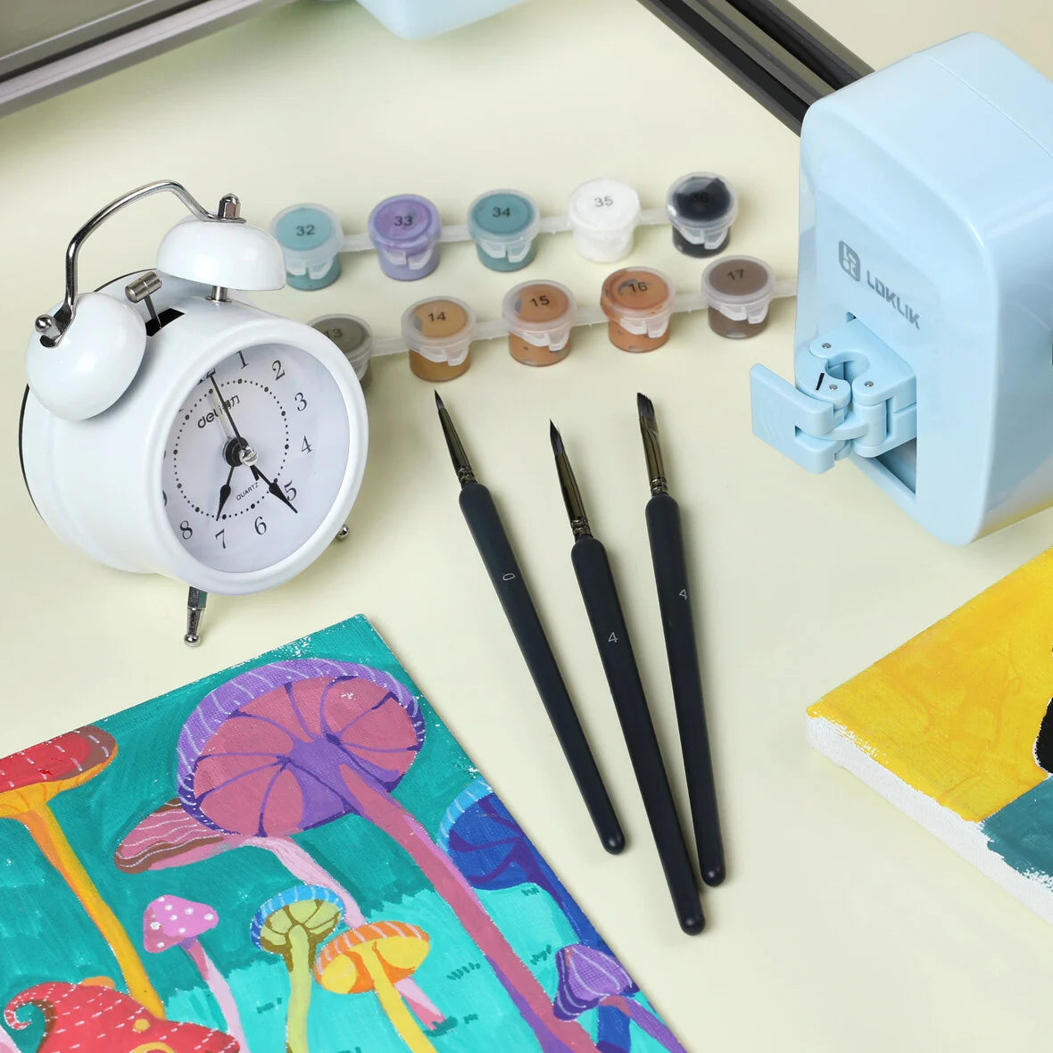 LOKLiK Set de Pinceaux Peinture Acrylique